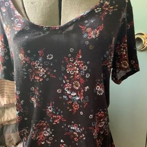 Scoop neck tee tunic